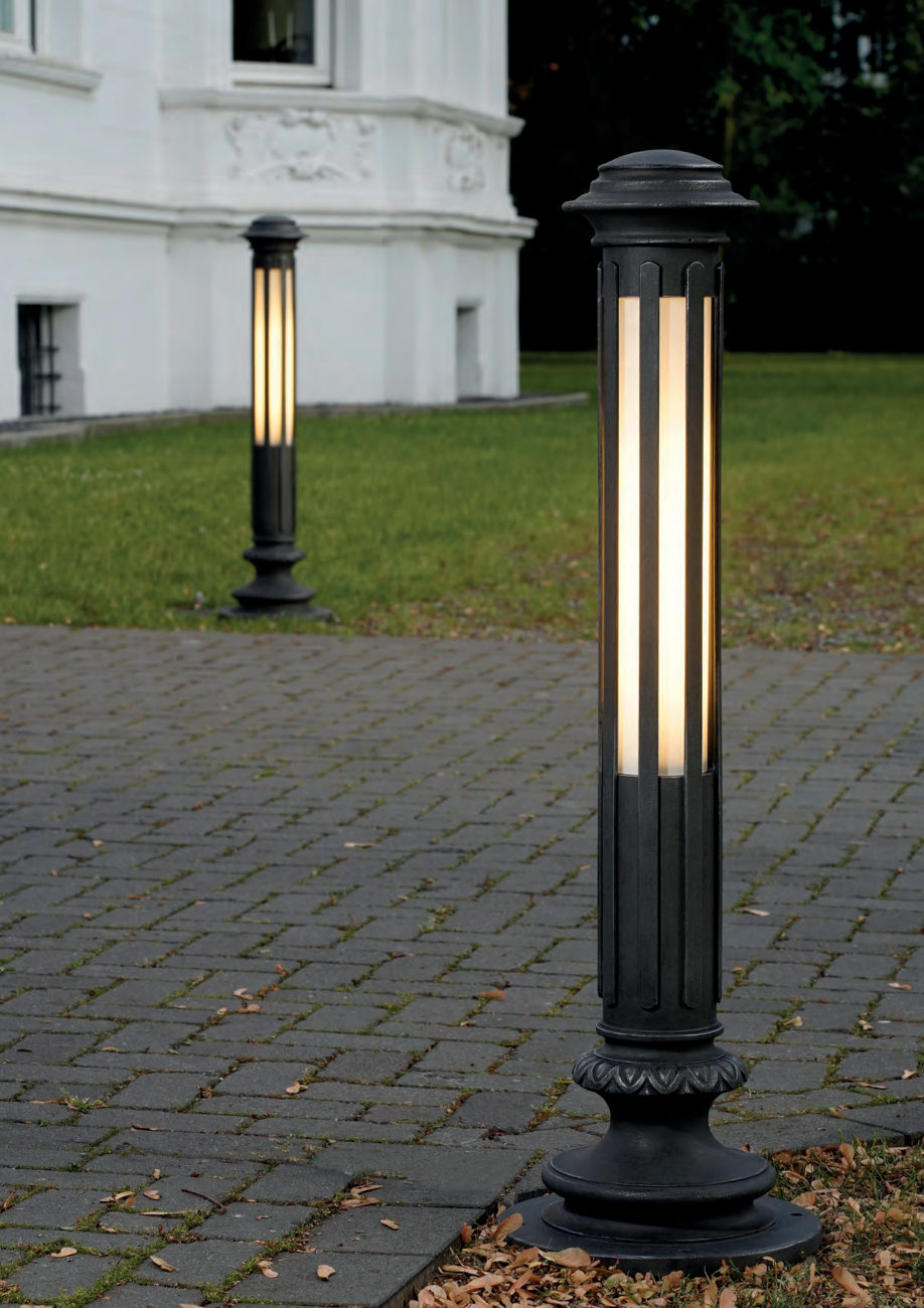 Deutsche Pollerleuchte aus Schmiedeeisen AL 6600, Bild 5 Deutsche Pollerleuchte aus Schmiedeeisen AL 6600, Bild 5