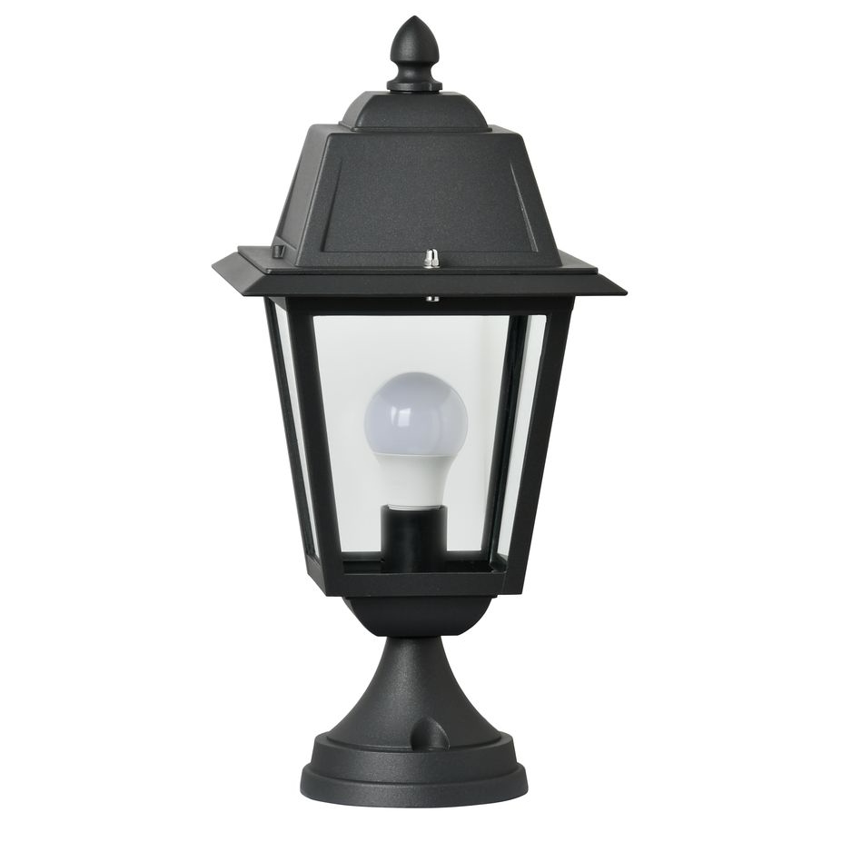 Kleine klassische Gartenlampe aus Italien mit rundem Sockel