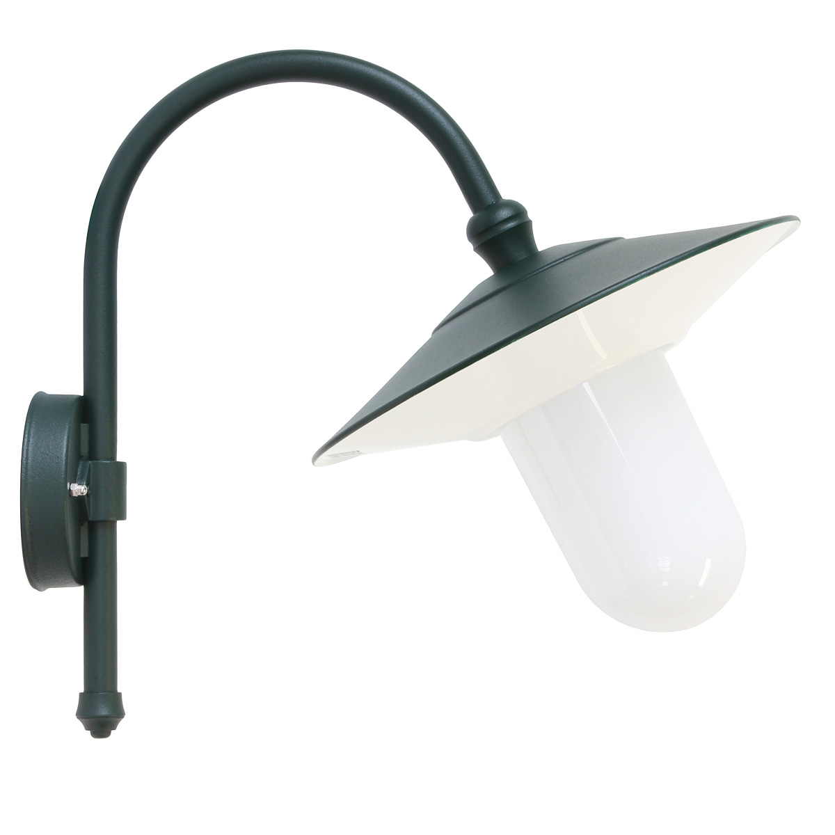 Forward-facing Wall Lamp for Outdoors with Glass