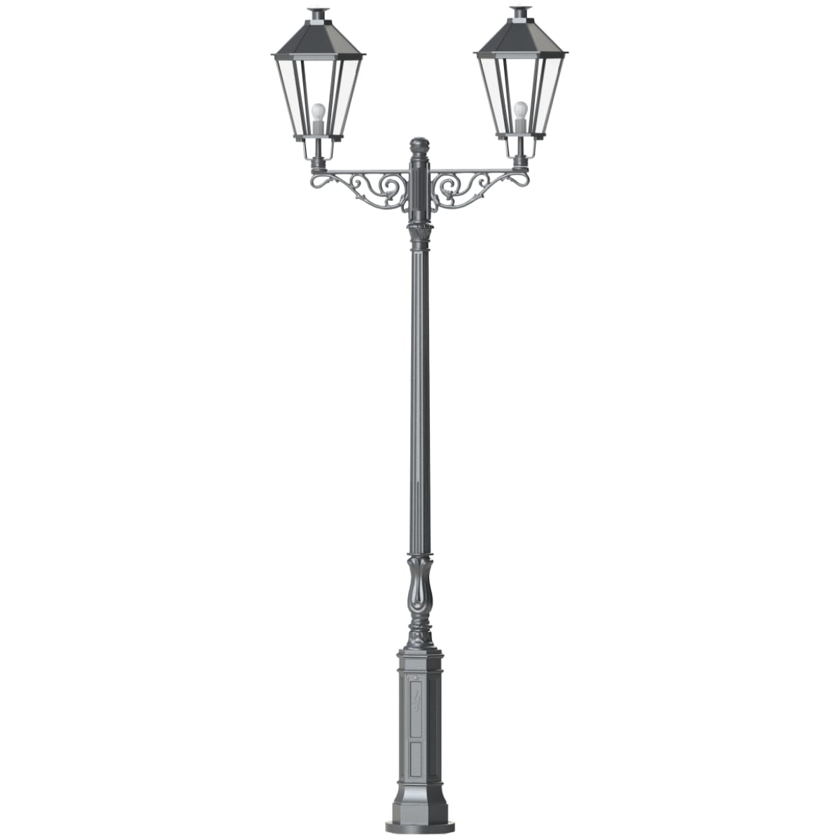 Straßenlaterne mit Zierarm S2P3.T22.63TL, Bild 2 Straßenlaterne mit Zierarm S2P3.T22.63TL, Bild 2