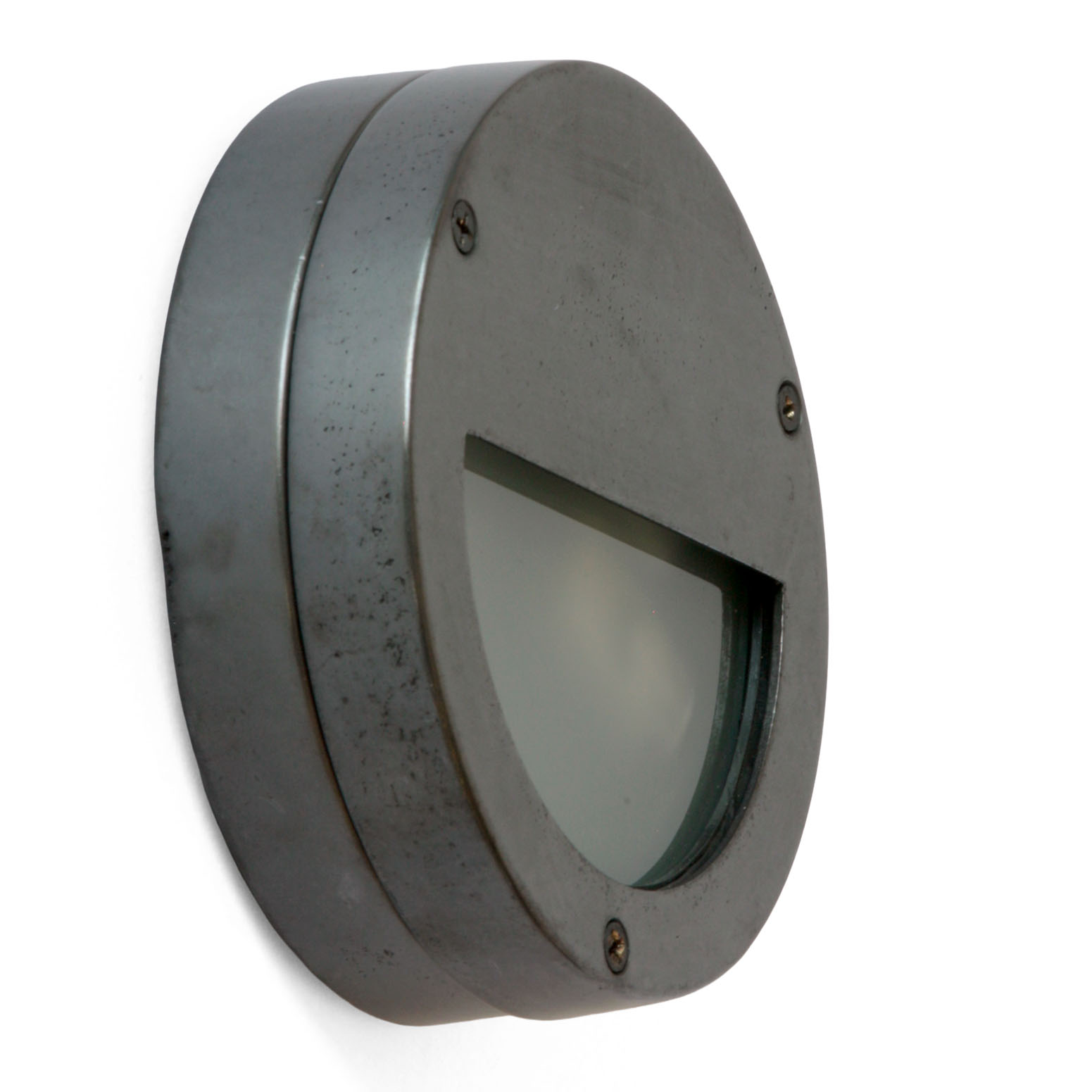 Cabin brass light with eyelid glass: Messing schwarz patiniert