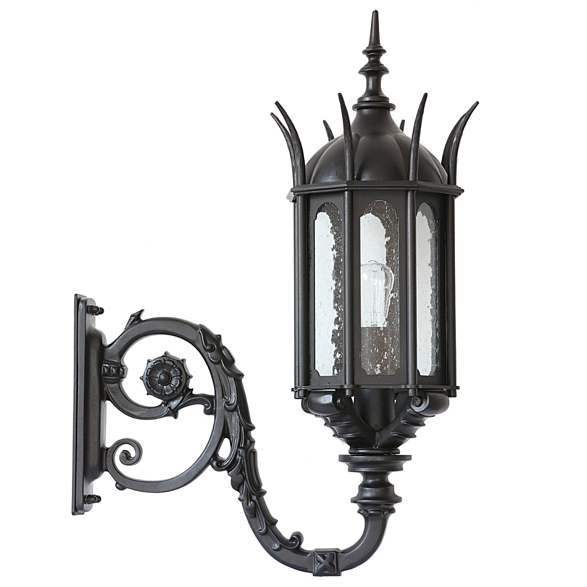 Exceptional Wrought Iron Wall Mount Light WL 3502