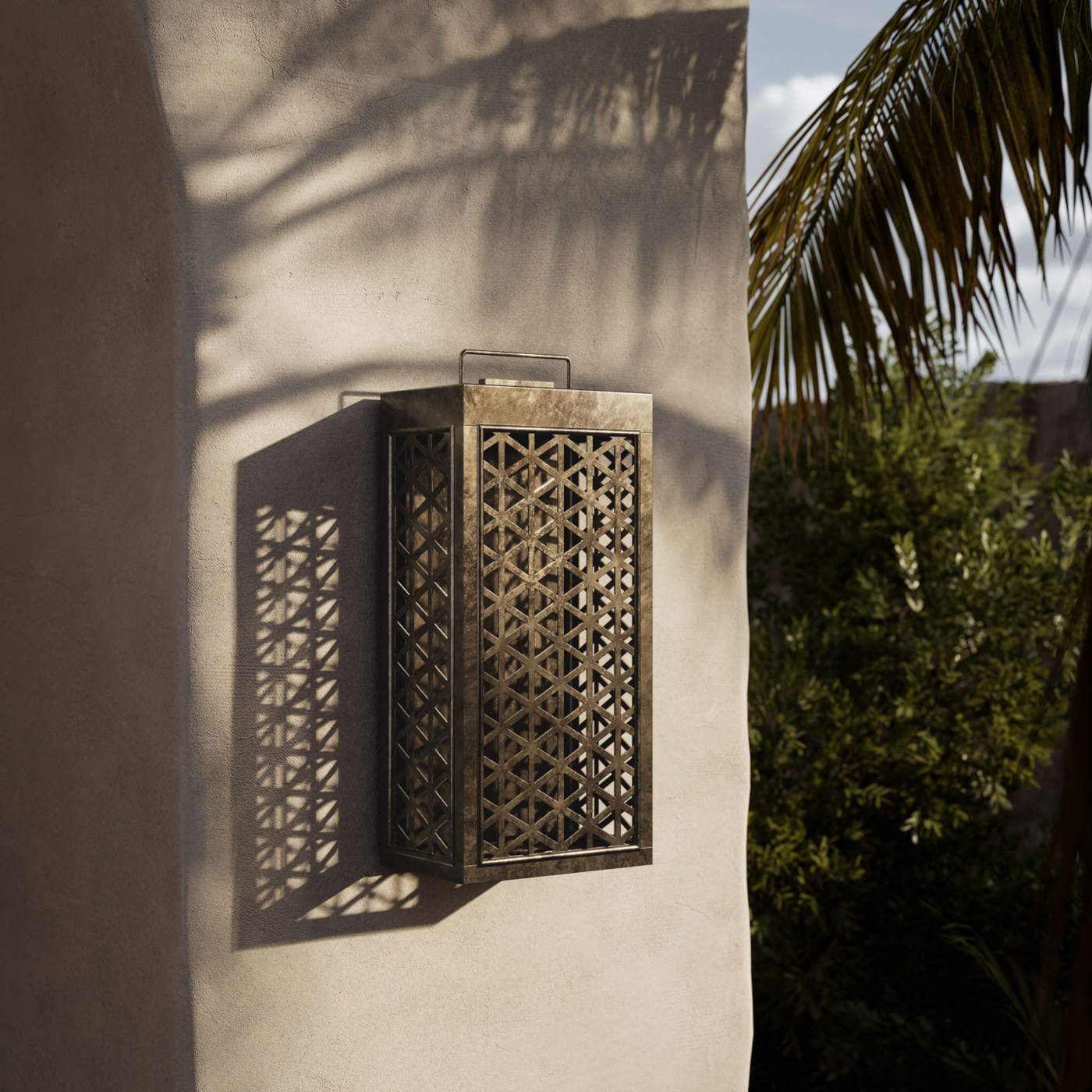 Mediterranean Wall Lantern Grid