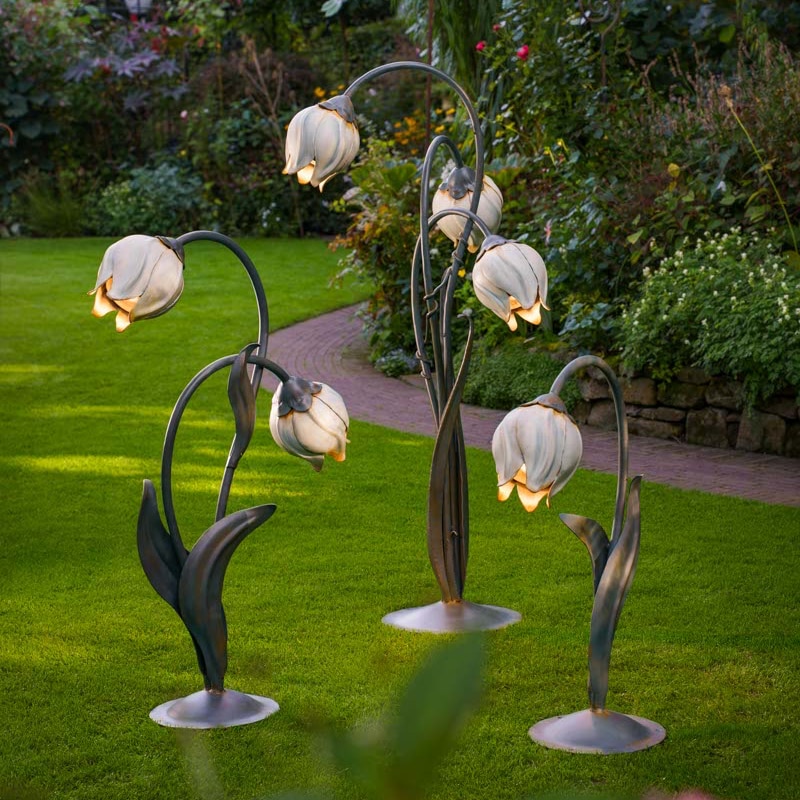 Large Wrought Iron Tulip Garden Light AL 6533 / 6534 / 6573 (87–160 cm)