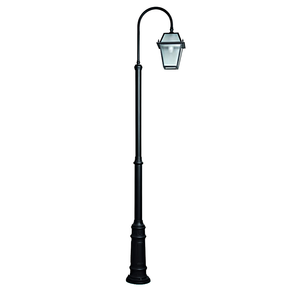 Lamp Post with Curved Arm