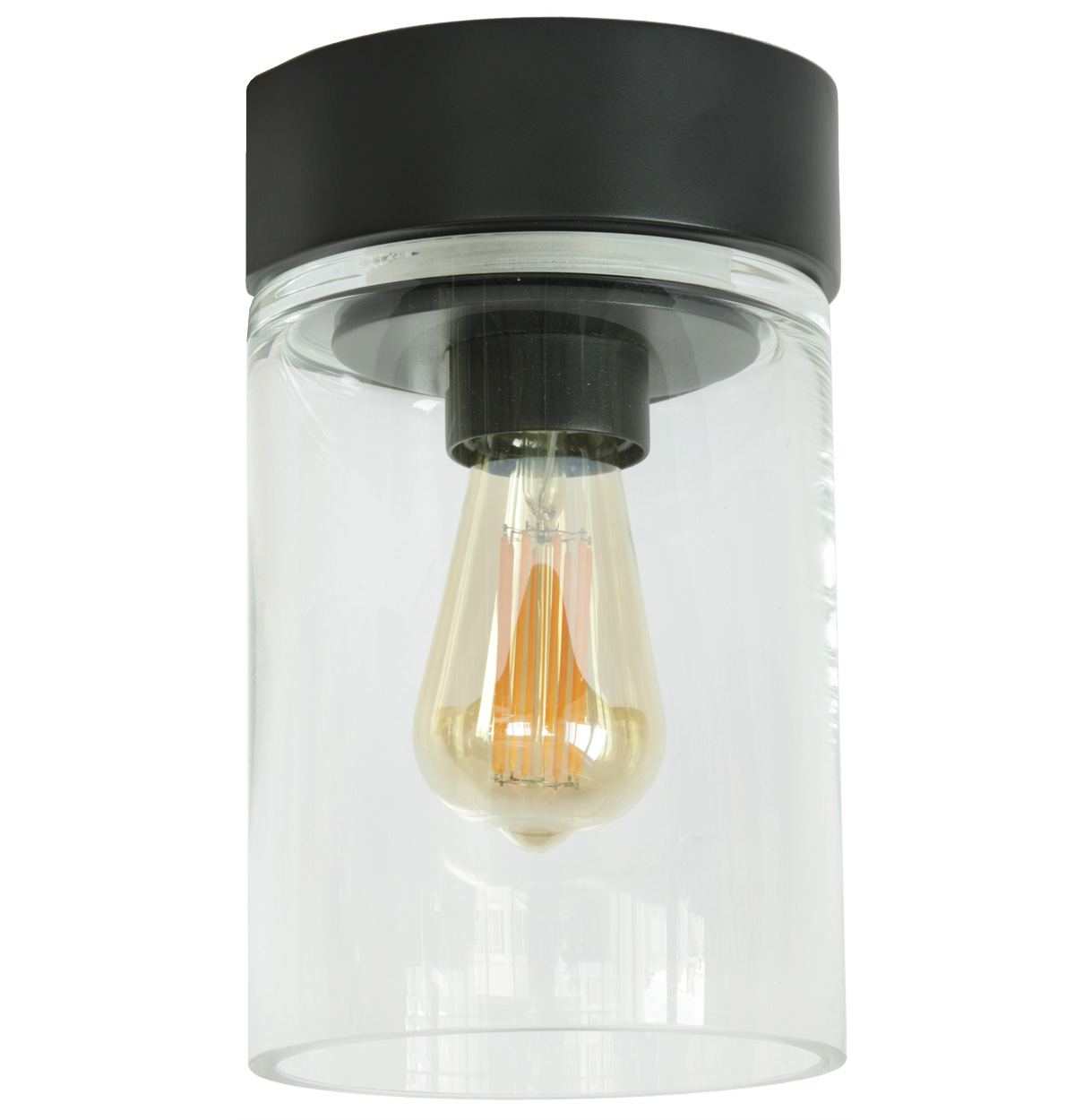 Deckenleuchte für außen mit handgefertigtem Klarglas TESLA Deckenleuchte für außen mit handgefertigtem Klarglas TESLA