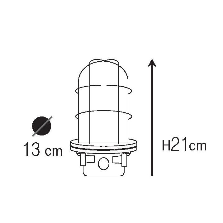 Wandleuchte N° 16N mit Schutzglas, Bild 16