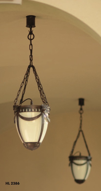 Empire-Style Wrought Iron Pendant Light HL 2386