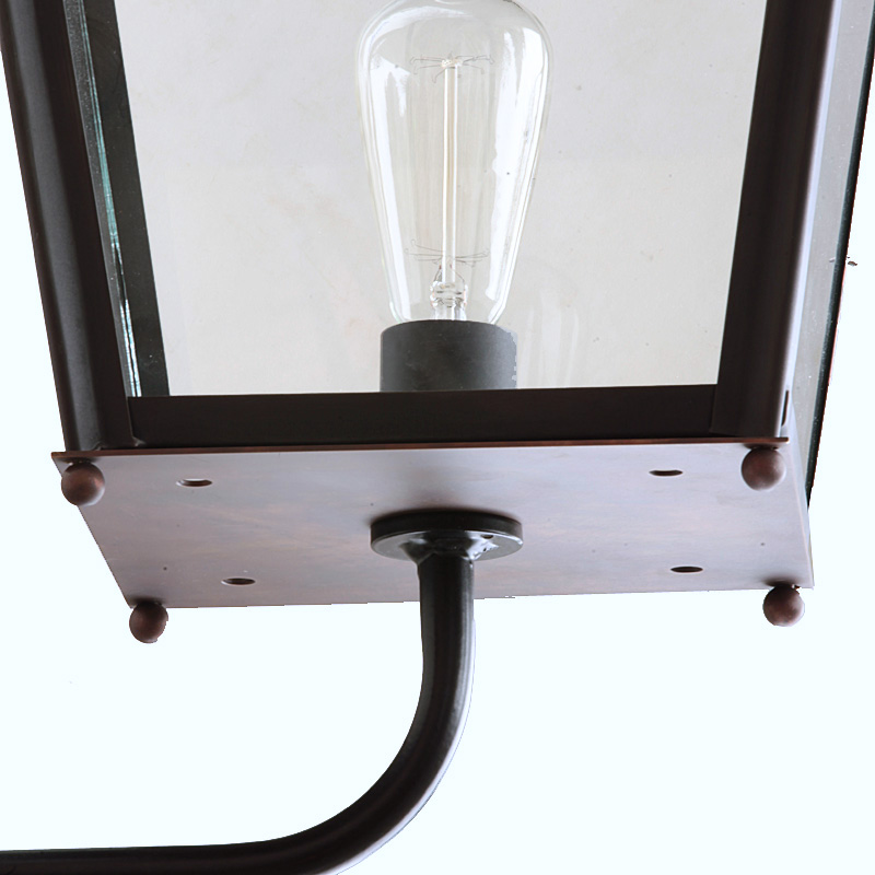 Große Wandleuchte mit Schmiedeeisenarm Bordeaux TGM, Bild 2 Große Wandleuchte mit Schmiedeeisenarm Bordeaux TGM, Bild 2