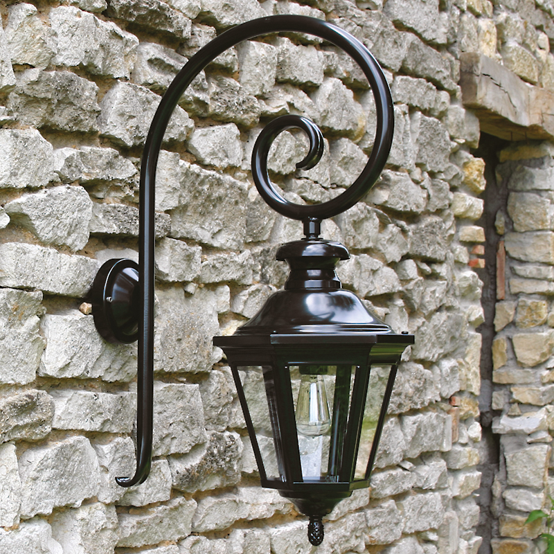 Traditional Outdoor Lantern Louis XIII with Crozier