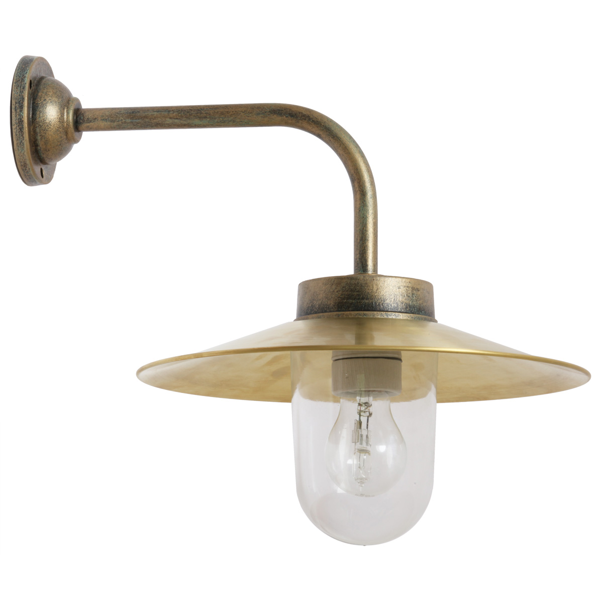 Wall Light 38-90 BR-S with Brass Shade