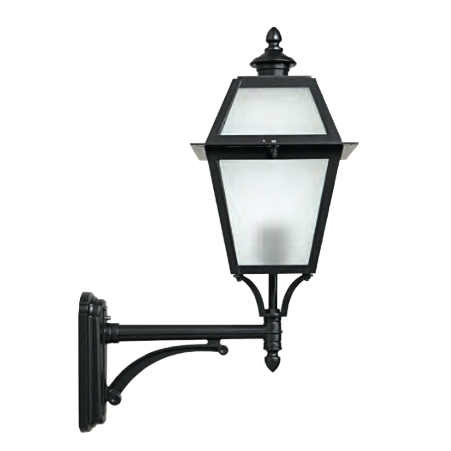 Bild 5: Hier schwarz lackiert mit mattem Glas: Historische Wandlaterne mit Glasdach Historische Wandlaterne mit Glasdach: Hier schwarz lackiert mit mattem Glas: Historische Wandlaterne mit Glasdach