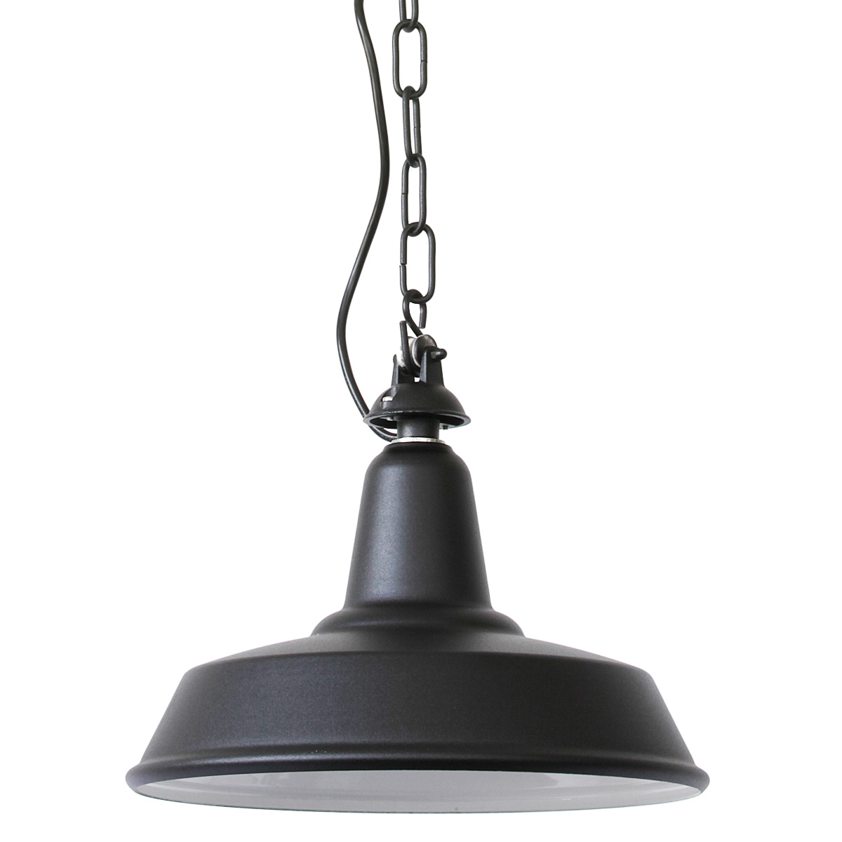 Fabriklampe für Außen mit Kettenaufhängung Fabriklampe für Außen mit Kettenaufhängung