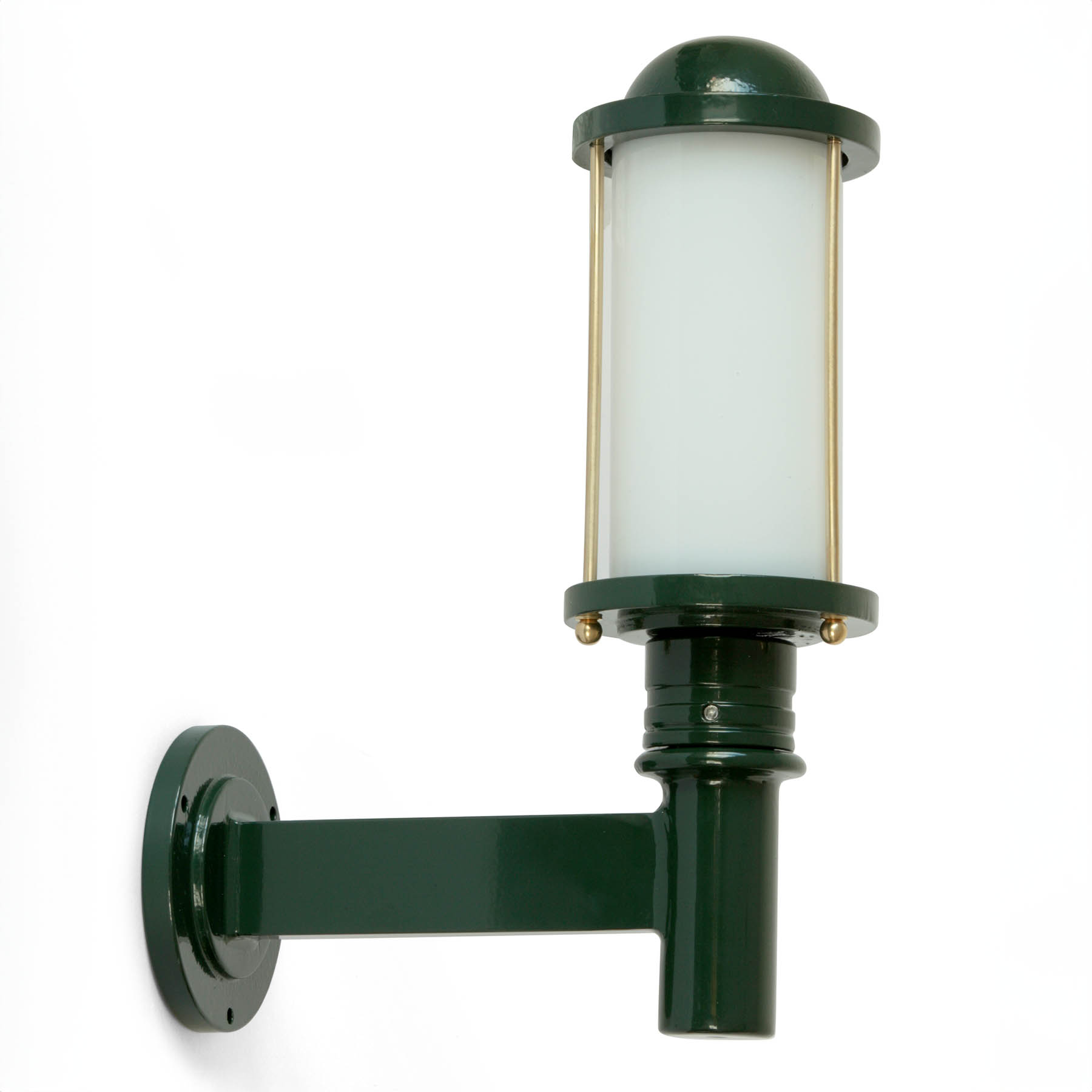 Tube Wall Light 34.35.36: Das kleine Modell, abgebildet in RAL 6009 Tannengrün