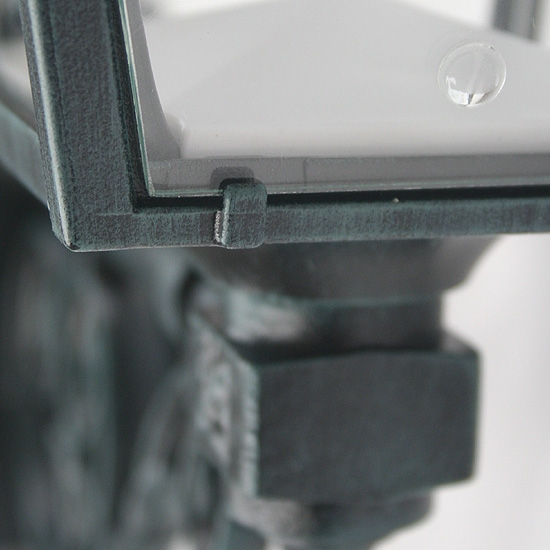 Bild 4: Kleine Wandleuchte Chenonceau mit nostalgischem Wandarm, Grünspan Kleine Außen-Wandleuchte Chenonceau mit nostalgischem Wandarm: Kleine Wandleuchte Chenonceau mit nostalgischem Wandarm, Grünspan