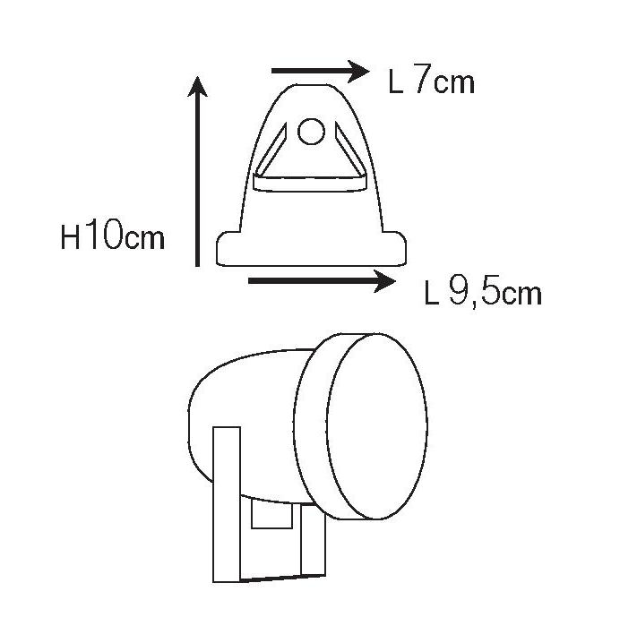 Außenstrahler N° 97 aus Messing für Decke, Wand und Boden, Bild 10 Außenstrahler N° 97 aus Messing für Decke, Wand und Boden, Bild 10