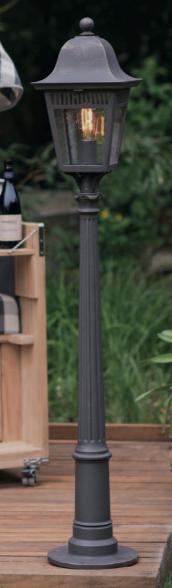 Historical German Post Light Made of Iron AL 6837 Historical German Post Light Made of Iron AL 6837