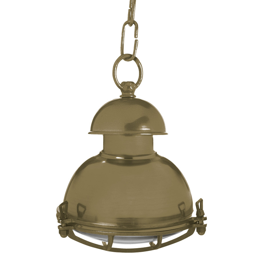 Weatherproof pendant light N° 86K made of brass