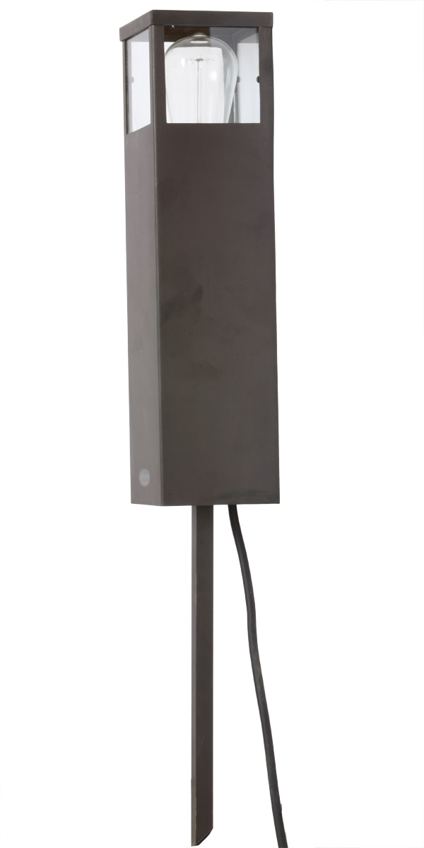 Expressive Outdoor Pedestal Light Vitrine Pole