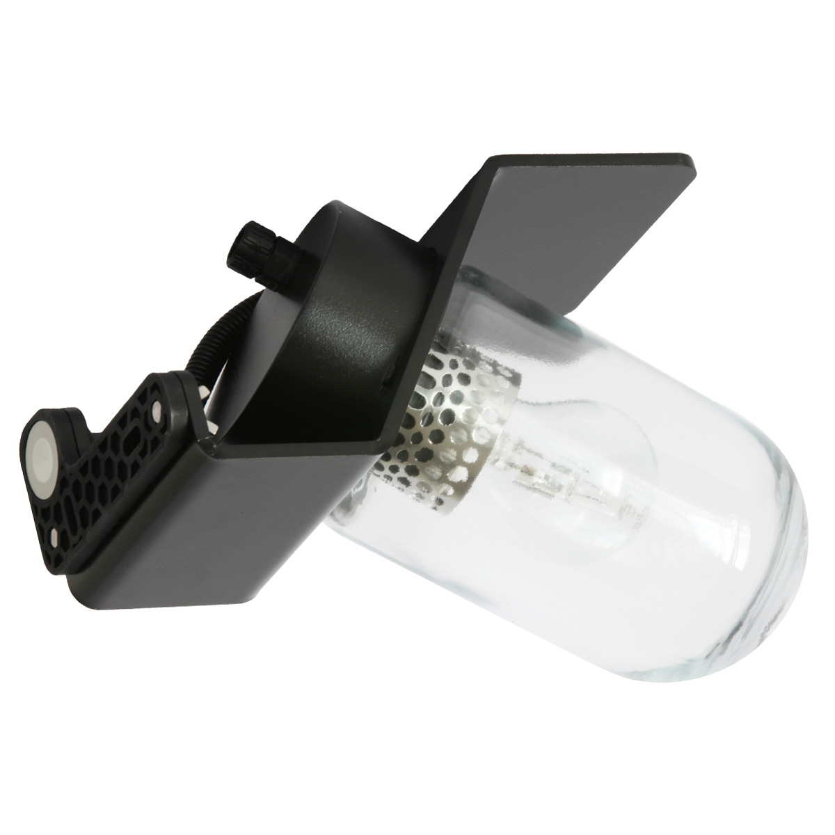 Bild 6: Schwarz mit klarem Glas (Modell 1) Wandleuchte für Außen mit Glaszylinder Sherlock: Schwarz mit klarem Glas (Modell 1)