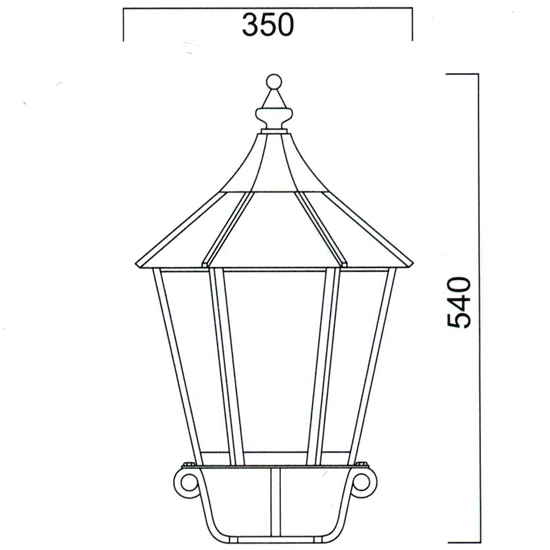 Berliner Garten-Außenlampe A 59-1 SO 85, Bild 2 Berliner Garten-Außenlampe A 59-1 SO 85, Bild 2
