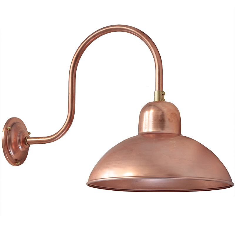 Fig. 6: Bauhaus-Wandleuchte Solingen RO 1600, Kupfer roh Bauhaus Design Exterior Wall Lamp Solingen RO 1600: Bauhaus-Wandleuchte Solingen RO 1600, Kupfer roh