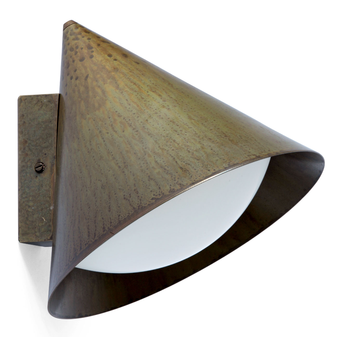 Samll Brass Wall Light Cone