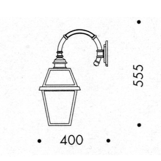 Klassische italienische Wandlampe, Bild 3 Klassische italienische Wandlampe, Bild 3