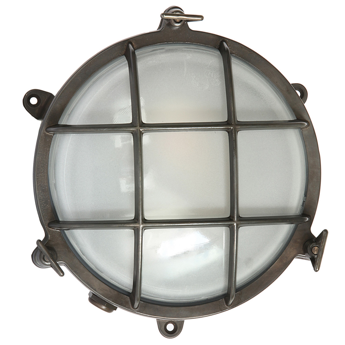 Round Cabin Light in Brass 7029