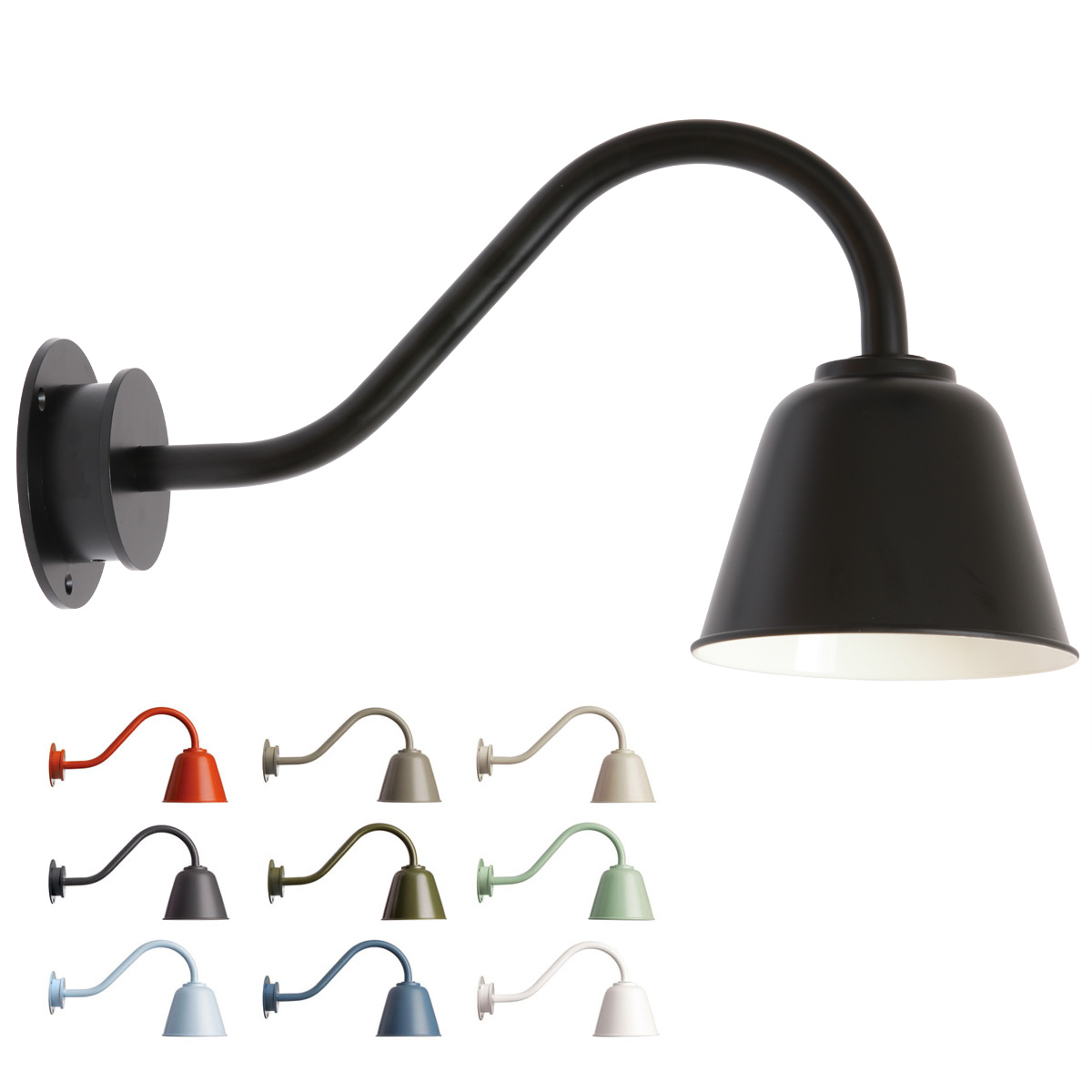 Kleine dänische Außenlampe aus Aluminium Bell Kleine dänische Außenlampe aus Aluminium Bell