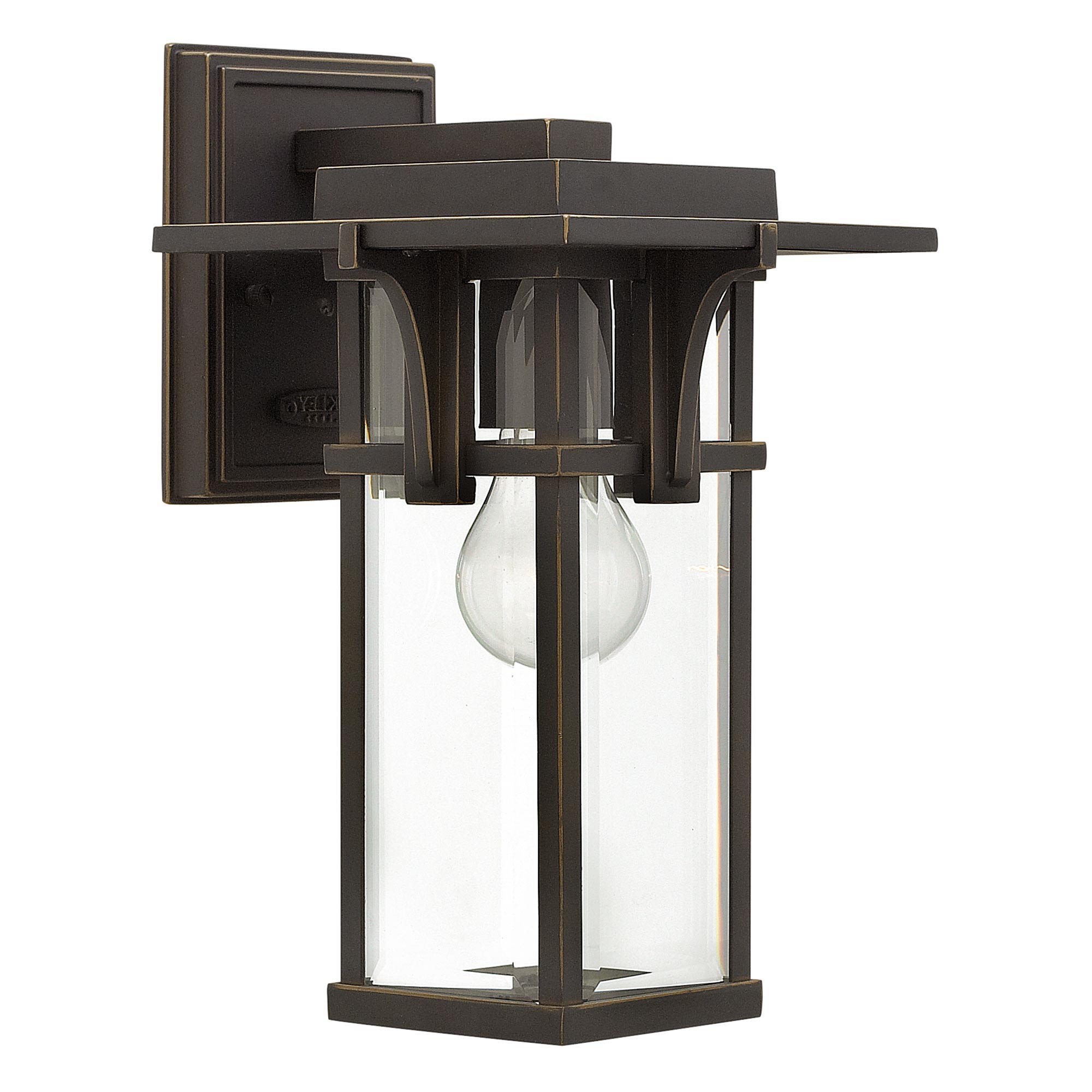 Stylish Small Outdoor Light in Antique Bronze, 30 cm
