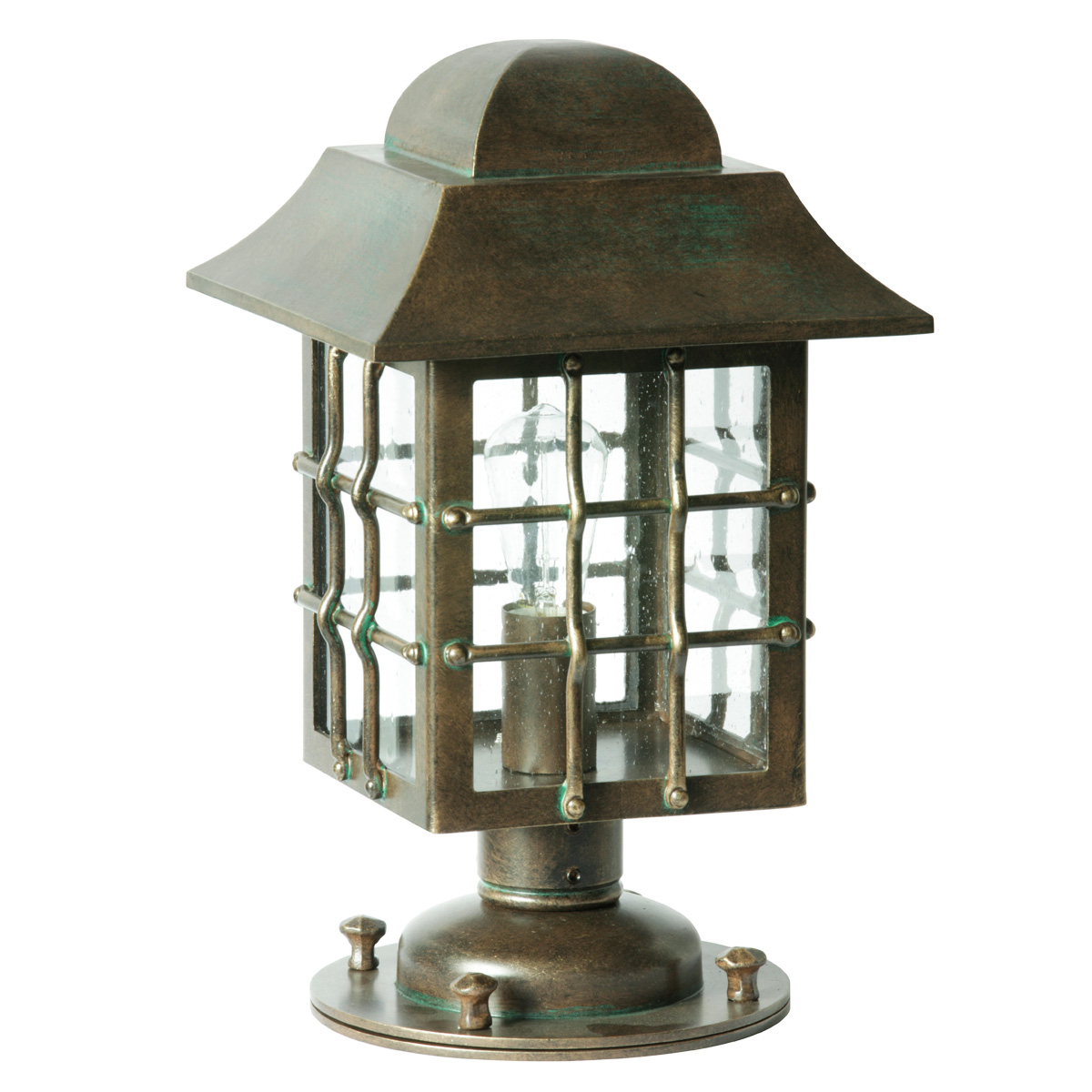 German Wrought Iron Pedestal Light AL 6661