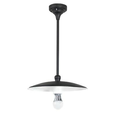 Elegantly Simple Ceiling Light with Disc Shade for Outdoors