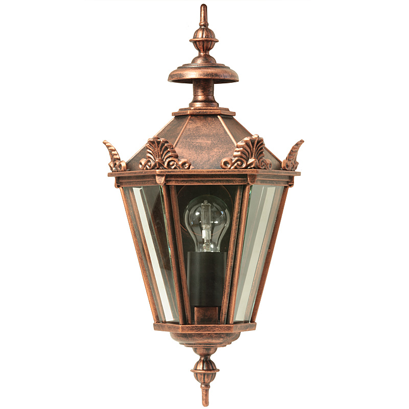 Historische Halblaterne 70S: Außenleuchte im Schinkel-Stil Historische Halblaterne 70S: Außenleuchte im Schinkel-Stil