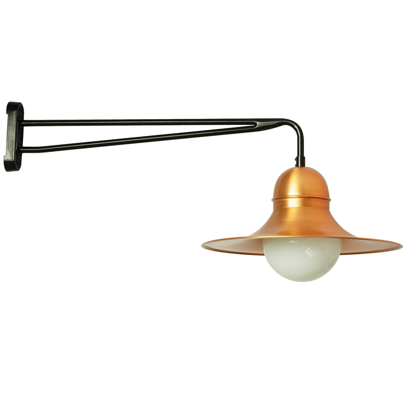 German Industrial Design Wall Lamp Siegen Copper