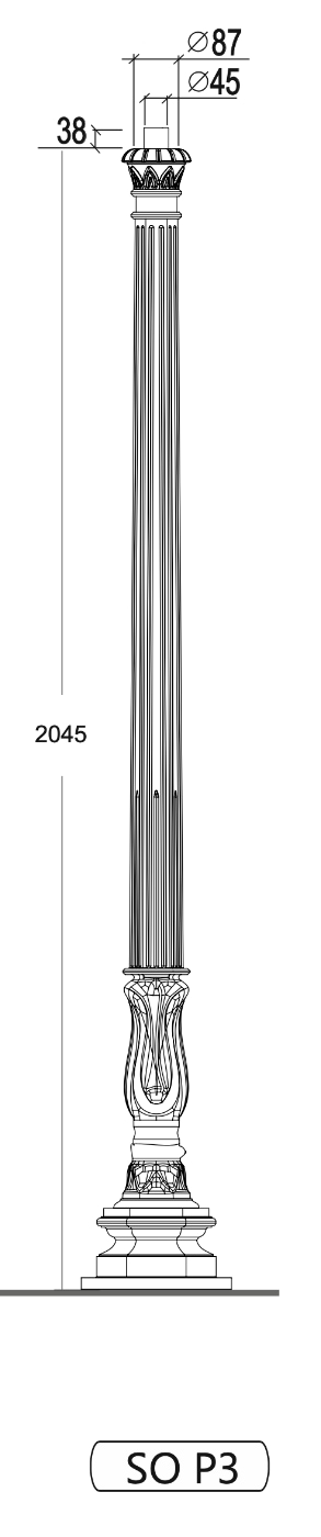 Klassische Mastleuchte mit vierseitiger Laterne SO P3.53, Bild 5 Klassische Mastleuchte mit vierseitiger Laterne SO P3.53, Bild 5