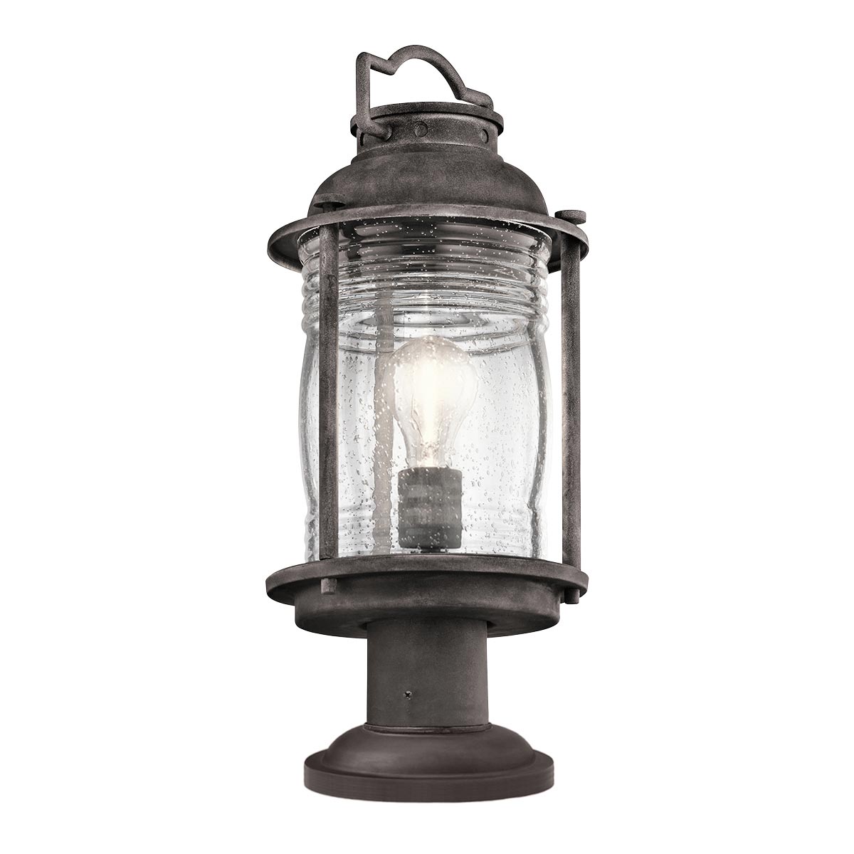 Traditionell Garden Light with Ribbed Glass