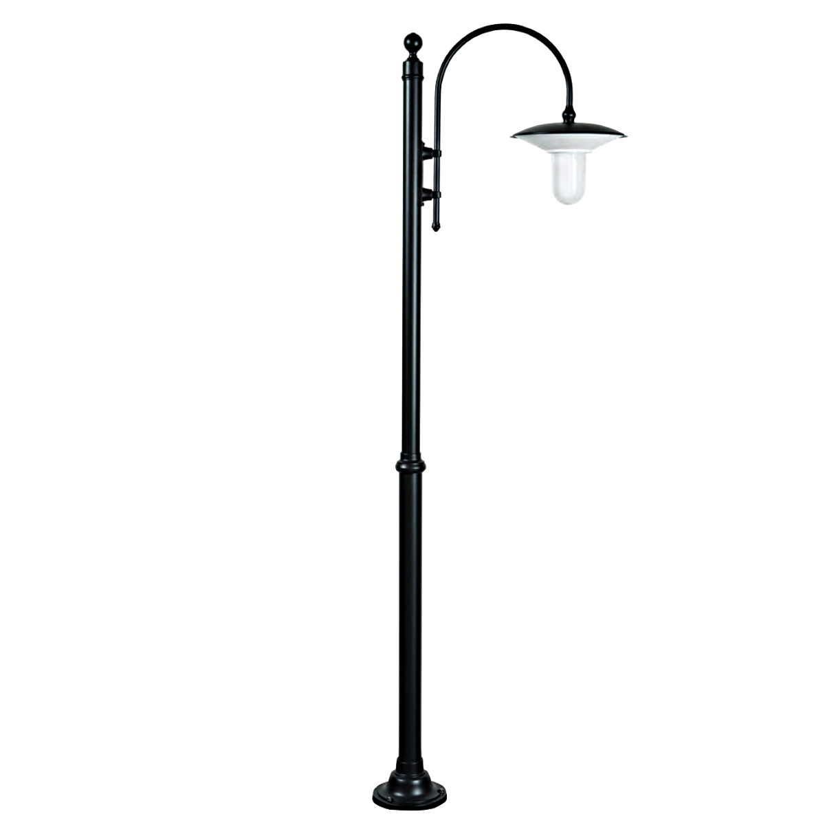 Classic Lamp Post with Curved Arm