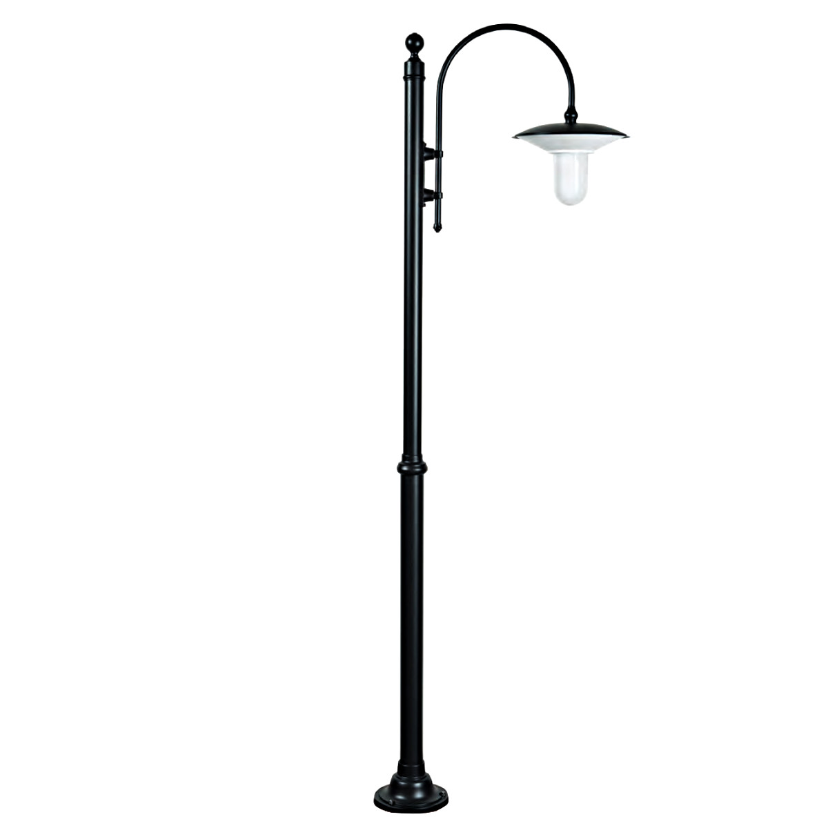 Classic Lamp Post with Curved Arm Classic Lamp Post with Curved Arm