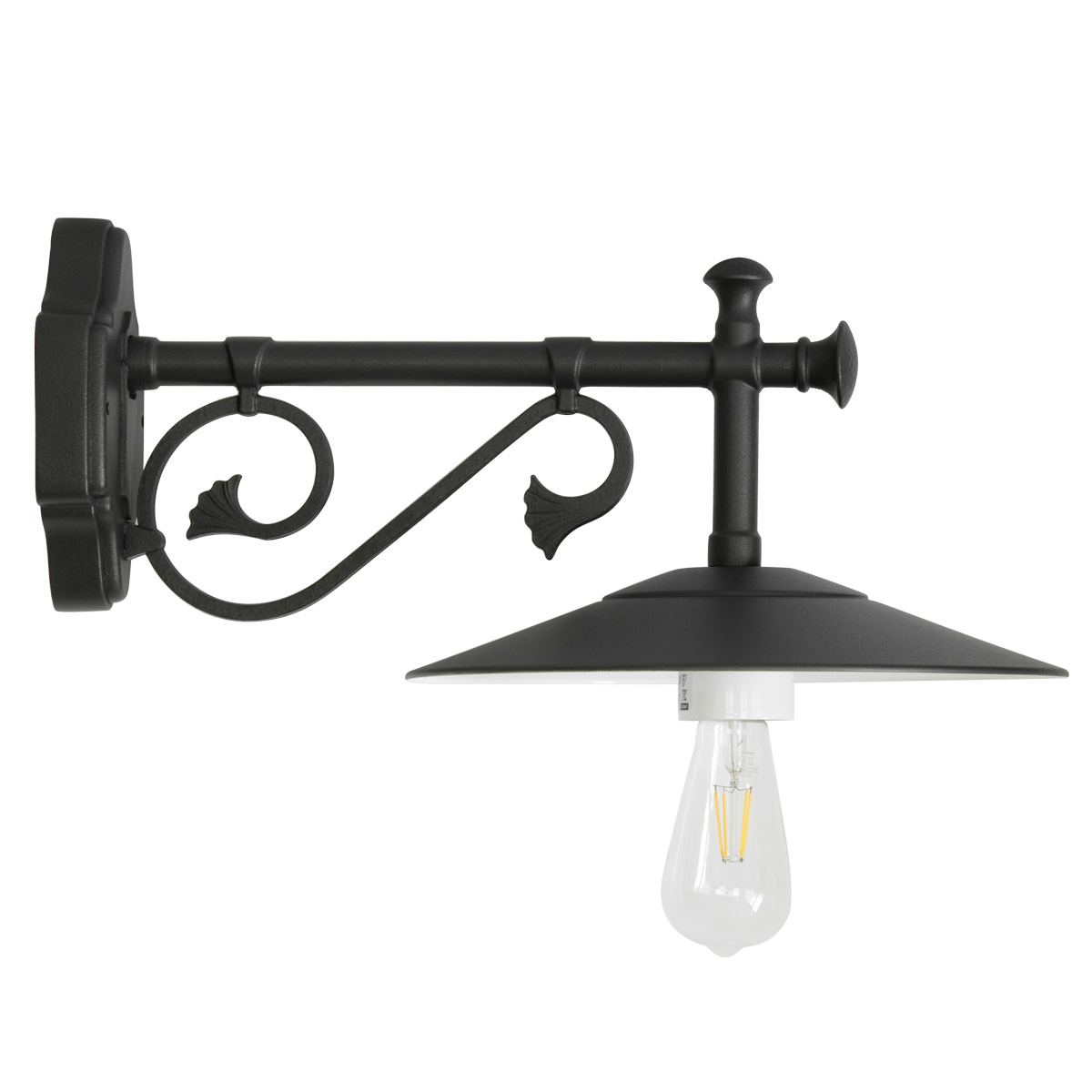 Historische Außen-Wandlampe ohne Glas Historische Außen-Wandlampe ohne Glas