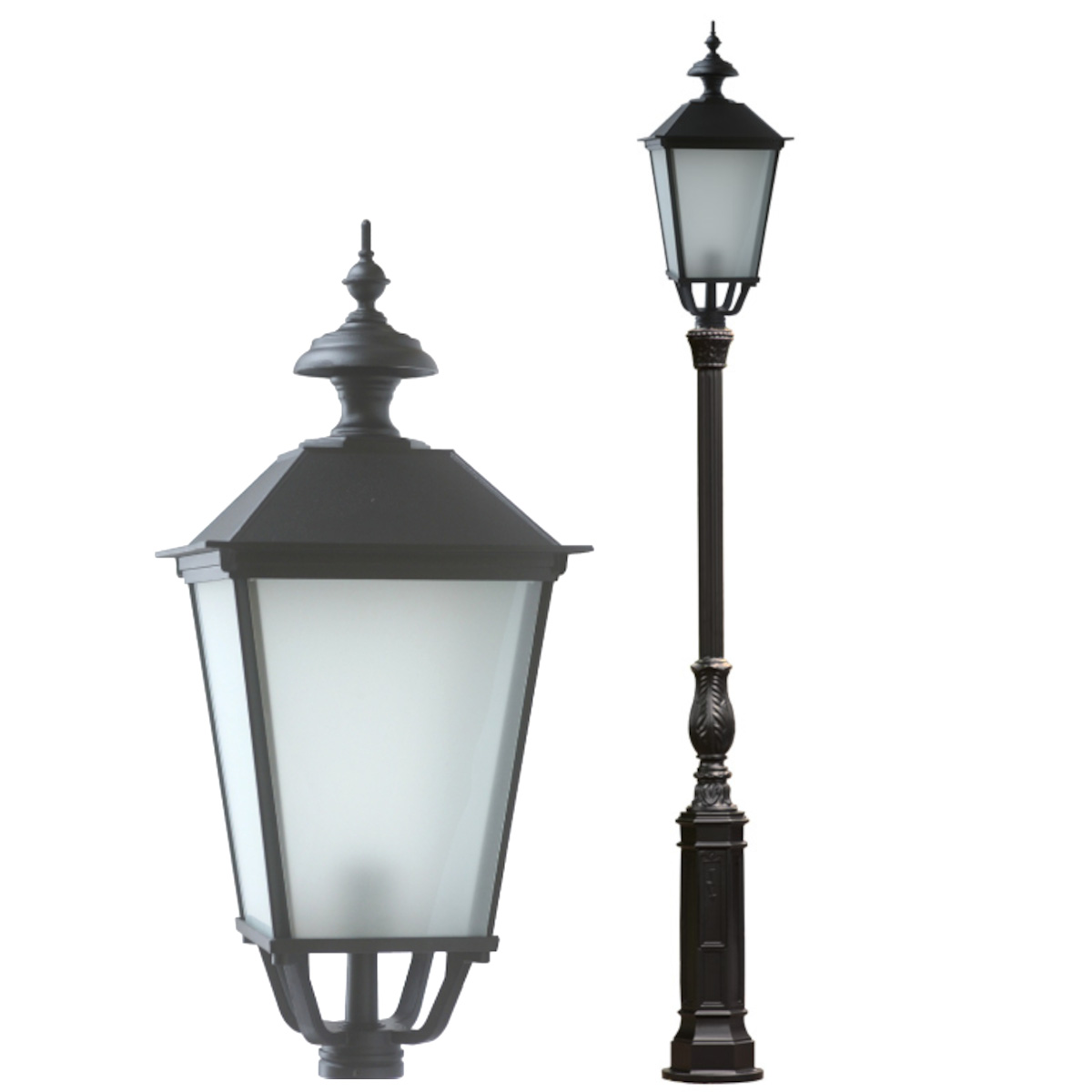 Mastleuchte mit vierseitiger Laterne S2KL.53 Mastleuchte mit vierseitiger Laterne S2KL.53