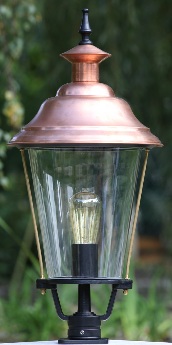 Pedestal Light With Copper Lantern SO 41 CU