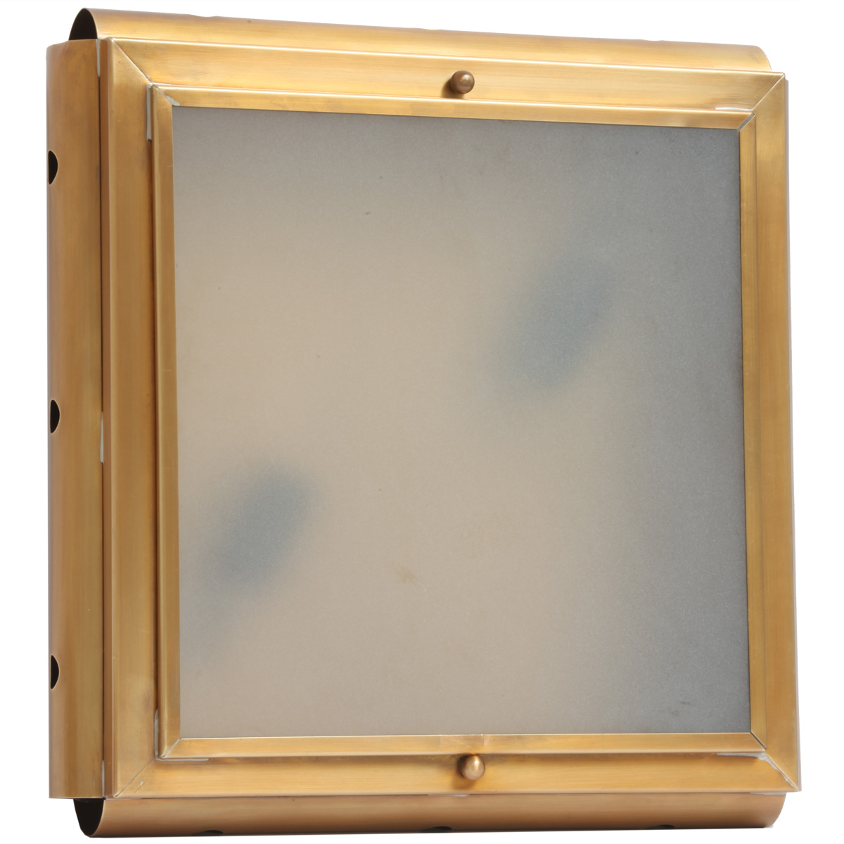 Fig. 6: Ausführung in Patiniertes Messing Flat Handcrafted Wall Light Porthole TGM: Ausführung in Patiniertes Messing