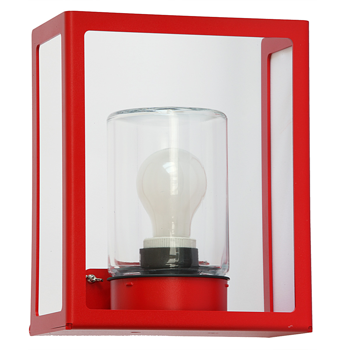 Modern Classic French Cubic Outdoor Wall Light Hugy in Red or Other Finishes, IP65