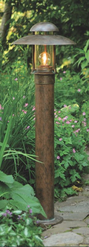 Bild 6: Pollerleuchte aus Schmiedeeisen AL 6521, Patina Handgefertigte Pollerleuchte aus Schmiedeeisen AL 6521: Pollerleuchte aus Schmiedeeisen AL 6521, Patina