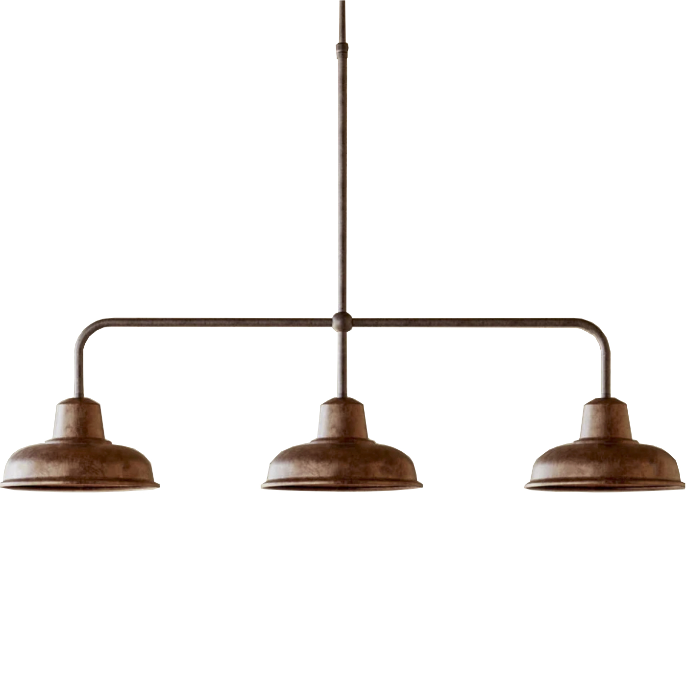 Three-flame Mediterranean Outdoor Bar Light Contrada 211.11.OR