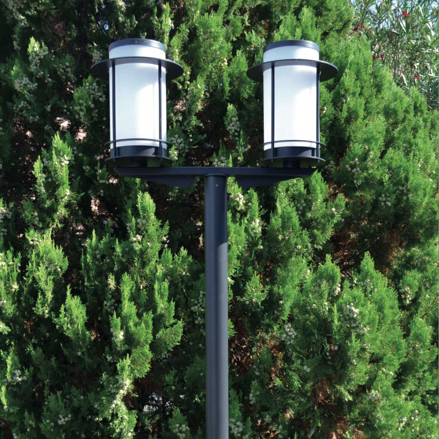 Two-light Art Deco Post Lantern