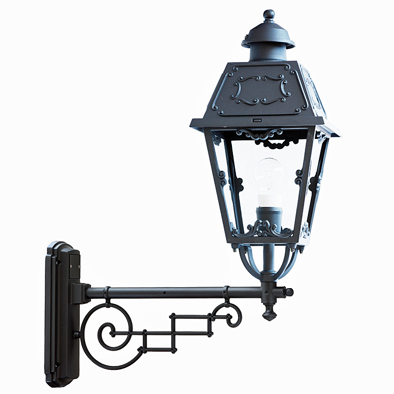 Large Wall Lantern for Outdoors with Art Deco Ornaments