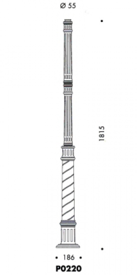 Einflammige italienische Parklampe, Bild 4