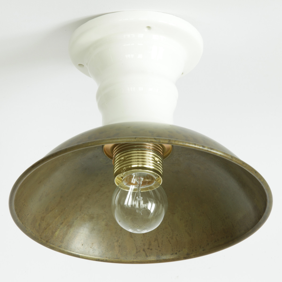 Kleine Deckenleuchte aus Messing und Keramik I Girasoli 064.02.OC Kleine Deckenleuchte aus Messing und Keramik I Girasoli 064.02.OC